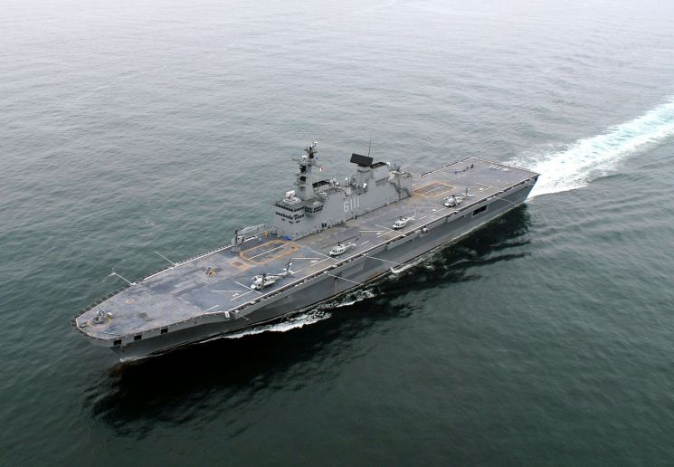 HJ중공업, 해군 한국형 1번 대형수송함 ‘독도’ 성능개량 사업 1808억원 수주