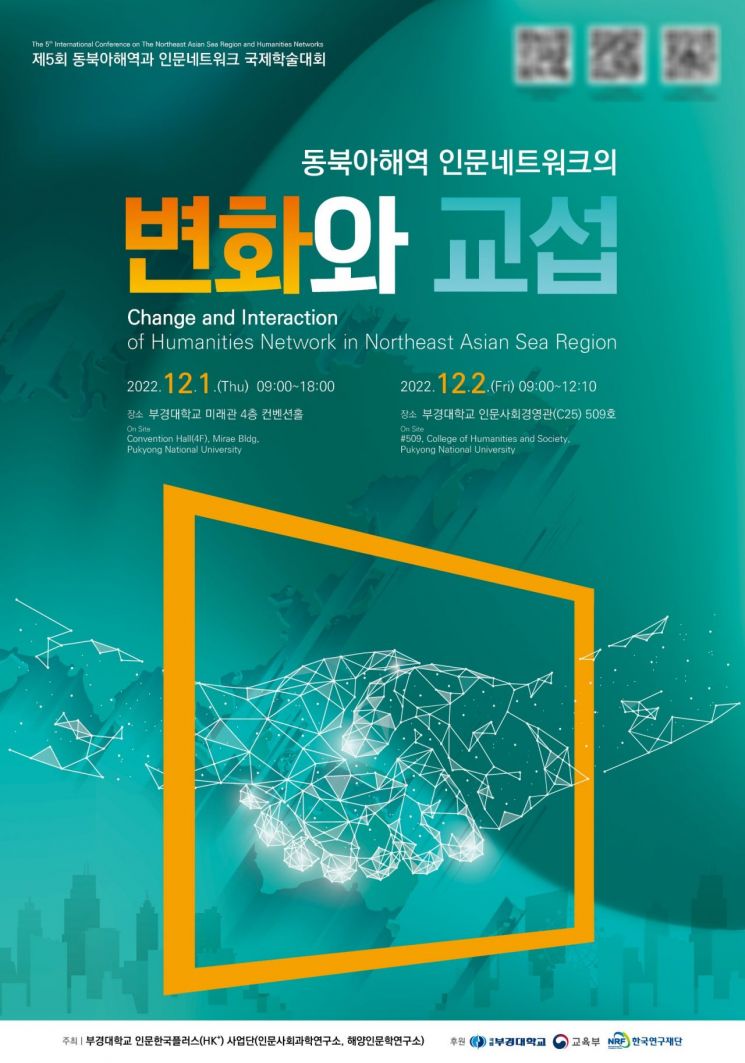 제5회 동북아해역과 인문네트워크 국제학술대회 홍보 포스터.