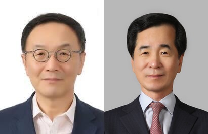이건호 전 KB국민은행장(왼쪽)과 박세춘 법무법인 화우 상임고문(제공=토스뱅크)