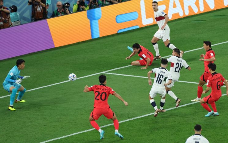 [속보]한국 0-1 포르투갈…전반 4분 히카르두 호르타 선제골