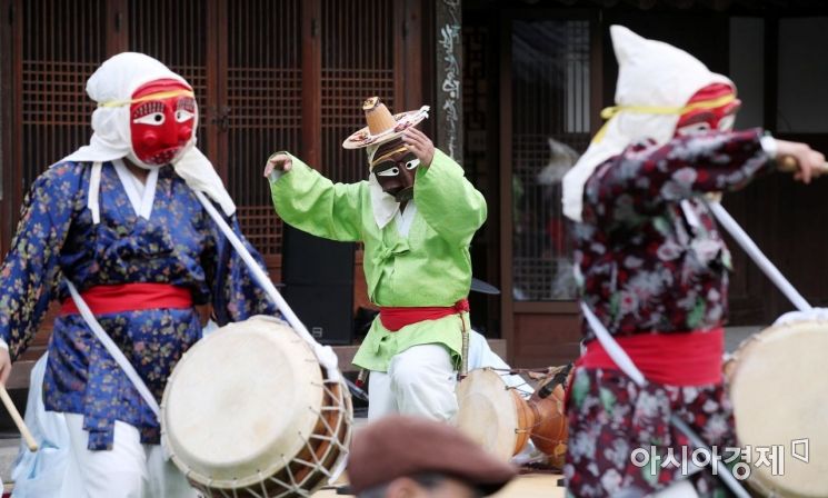 [포토] 한국의 탈춤, 유네스코 인류무형유산 등재 기념 공연