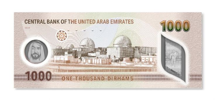 UAE 최고액권 신권에 '한국형 원전' 모습 들어간다