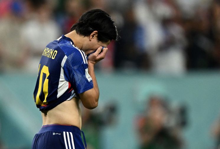 [속보]日 월드컵 8강 좌절…승부차기서 크로아티아에 1대3 패배