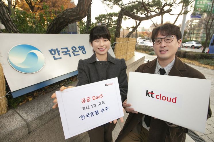 KT클라우드는 한국은행과 국내 1호 공공 DaaS 계약을 체결, 클라우드 기반 데스크톱 가상화(VDI) 서비스를 제공한다고 7일 밝혔다. 사진=KT클라우드