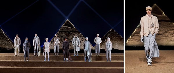 디올 2023 가을 남성 패션쇼, 이집트 카이로에서 진행