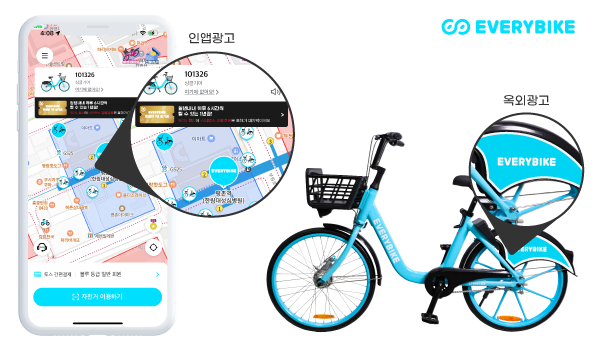 Gyeonggi-do Ddareungi Everybike, Recruiting Advertisers Using Shared Bicycles