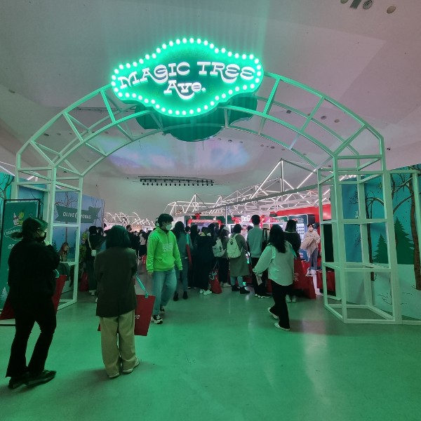 14일 동대문디자인플라자에서 열린 '올리브영 2022 어워즈 앤 페스타' 행사장 전경.