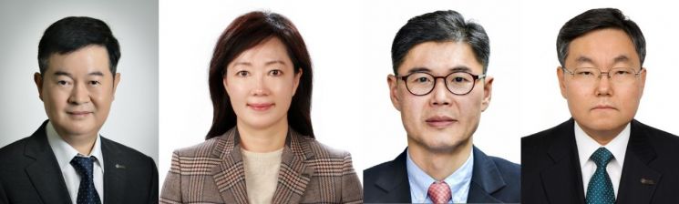 왼쪽부터 김고현 무협 전무, 이명자 무협 신임 상무보, 김기현 무협 신임 상무보, 김현철 무협 상임감사 / 사진=무협 제공