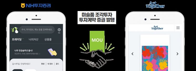 NH투자증권-투게더아트, 미술품 조각투자 거래 업무협약 체결