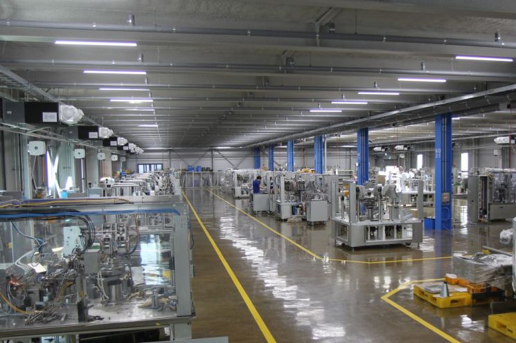 Assembly site of Rifac's automatic packaging machine