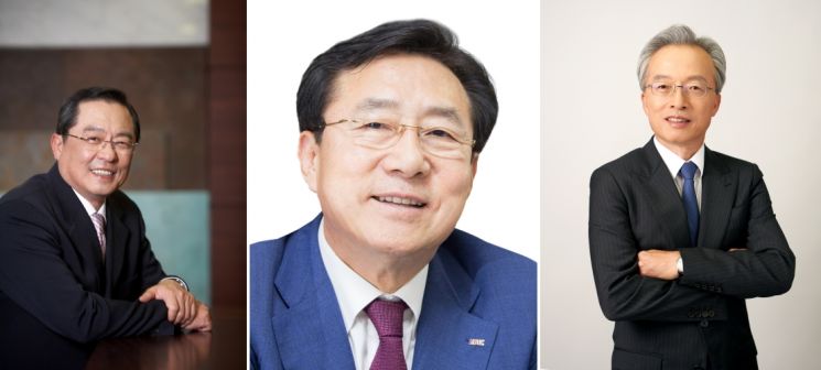 (왼쪽부터)구자열 한국무역협회 회장, 김기문 중소기업중앙회 회장, 최진식 한국중견기업연합회 회장. 사진=각 단체 제공