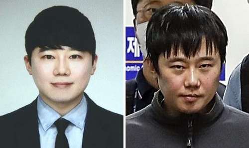 '신당역 살인사건' 전주환의 증명사진(왼쪽)과 검찰 이송 모습 ＜사진=연합뉴스＞