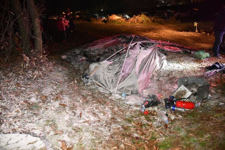 경기도소방, 겨울철 캠핑 화재 '주의보'…최근 3년간 28건