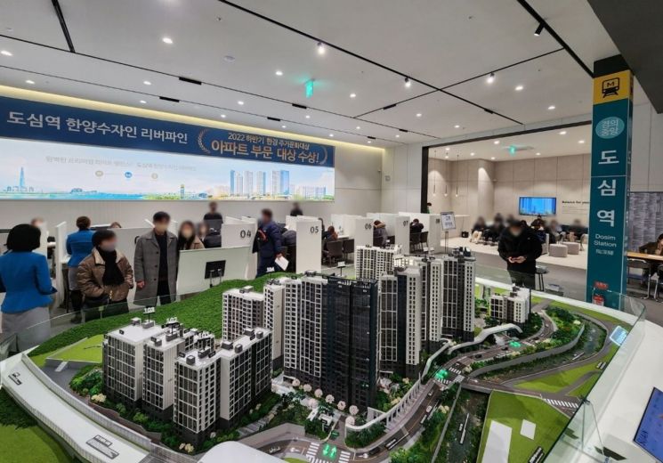 규제 완화로 분양시장 활기 기대 '도심역 한양수자인 리버파인' 정당계약에 관심 급증