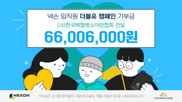 넥슨, 한국백혈병소아암협회에 6600만원 기부