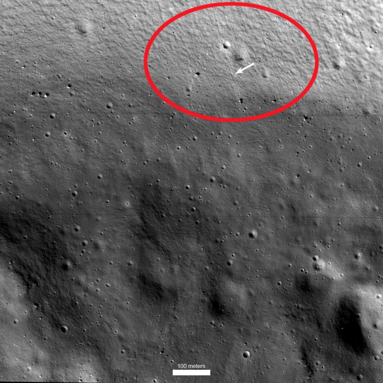 미국 NASA와 애리조나주립대가 개발해 한국 달 탐사선 다누리에 탑재한 섀도캠이 촬영한 달 영구음영지대. 사진출처=애리조나주립대 홈페이지