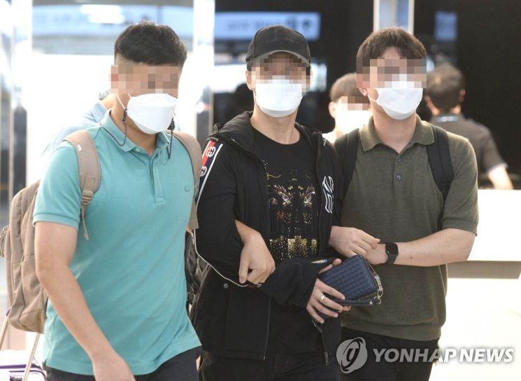 2021년 강제송환된 범인 김모씨.