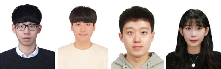 (왼쪽부터) KAIST 전기및전자공학부 김성국, 최성욱, 신태인, 김혜연 박사과정. KAIST 제공