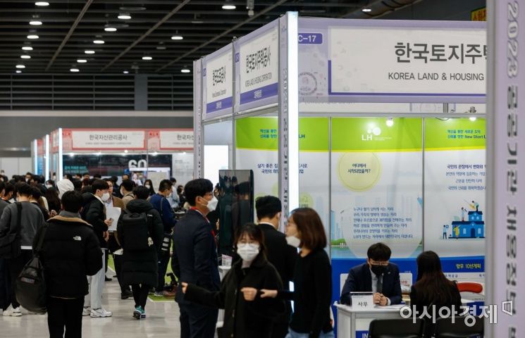 [포토]구직자들로 붐비는 공공기관 채용정보박람회장