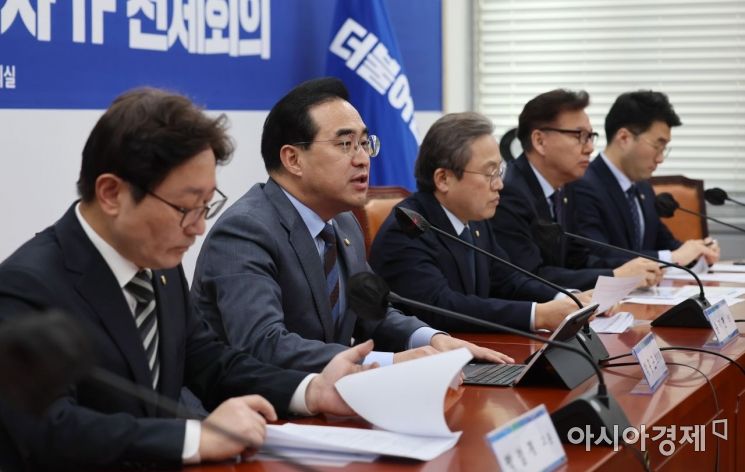 [포토] 박홍근 원내대표, 김건희 여사 주가조작 의혹 관련 발언