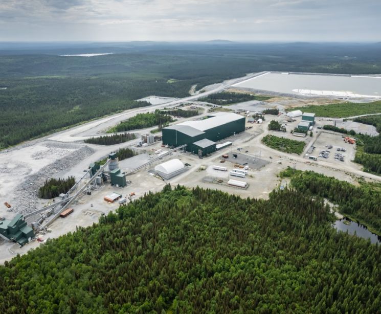 북미에서 올해 유일하게 상업 생산이 가능한 캐나다 퀘벡 NAL 리튬 광산 [사진제공=LG화학]