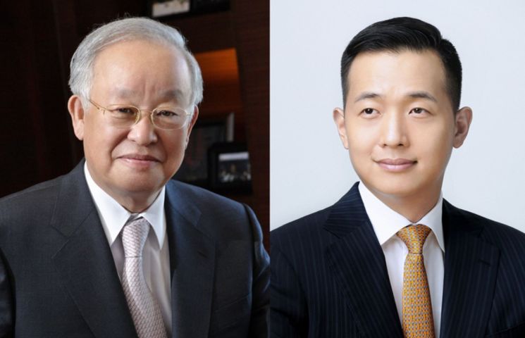 100대 기업 CEO 중 가장 고령인 손경식 회장(왼쪽)과 가장 나이가 적은 김동관 부회장