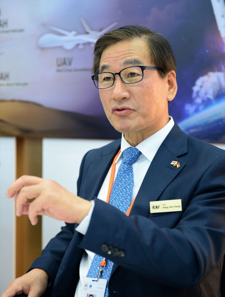 강구영 KAI(한국항공우주산업) 대표. (사진=국방부 공동취재단)