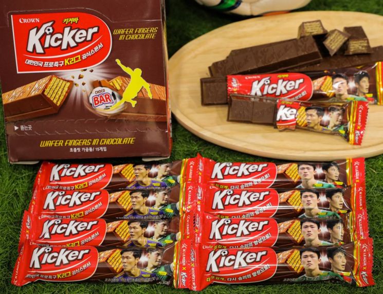 크라운제과, 키커 K리그 에디션 출시…"축구선수 얼굴 담아"