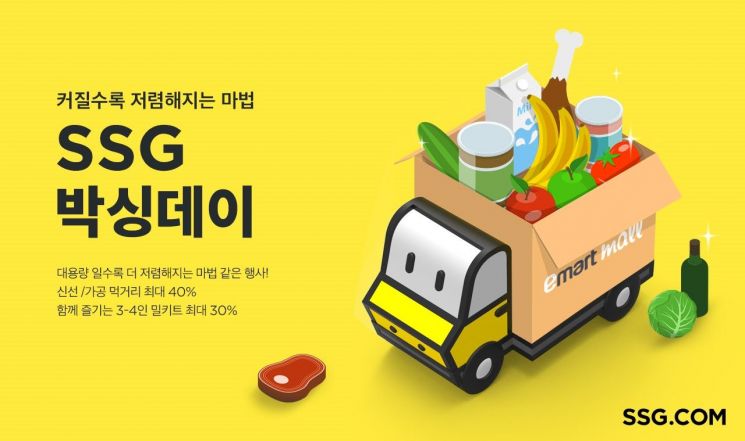 "식료품도 거거익선" SSG닷컴, 박싱데이 기획전 개최