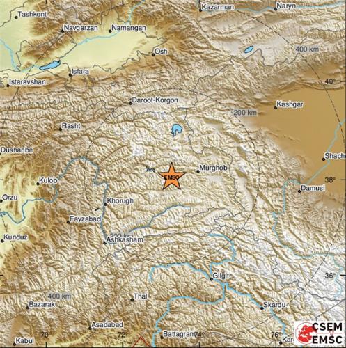 [속보]中 "타지키스탄-중국 접경서 7.2 지진"