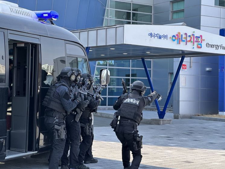 경북경찰청, 울진 한울원전서 관계기관 합동 대테러 연합훈련 실시