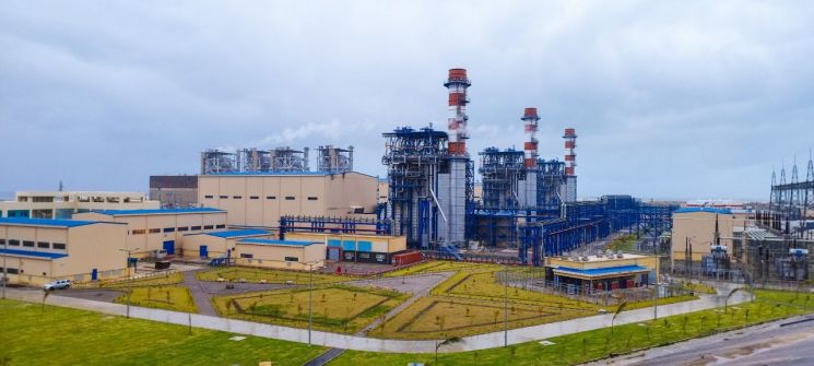 알제리 라스지넷 가스복합화력발전소 전경(사진=대우건설)