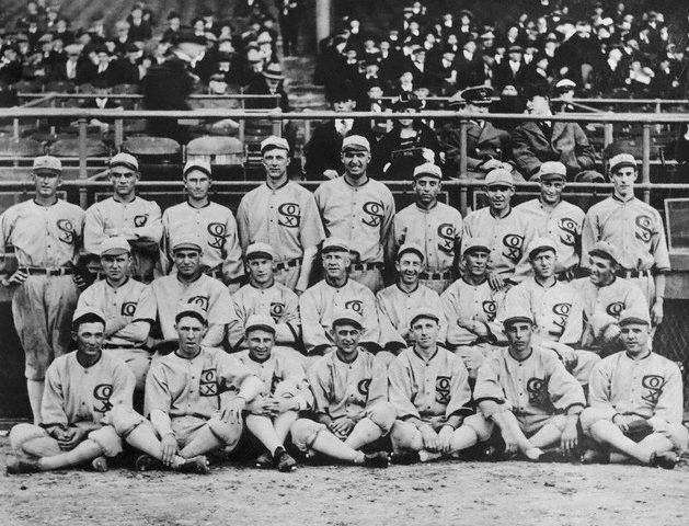 1919년 블랙삭스 스캔들 당시 시카고 화이트삭스 선수들