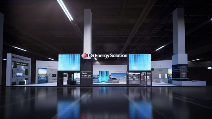 LG에너지솔루션 인터배터리 2023 부스 조감도. 사진제공=LG에너지솔루션