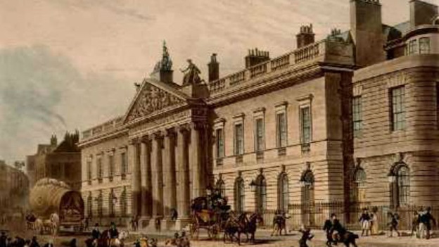 1796년 영국 동인도회사 런던 본부의 모습(사진출처=대영도서관 홈페이지)