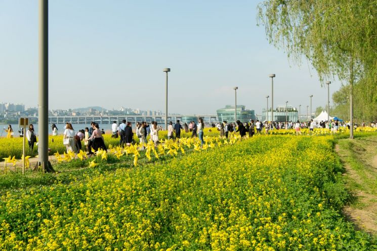 한강공원, 봄꽃 7종 10만 6천 본 식재
