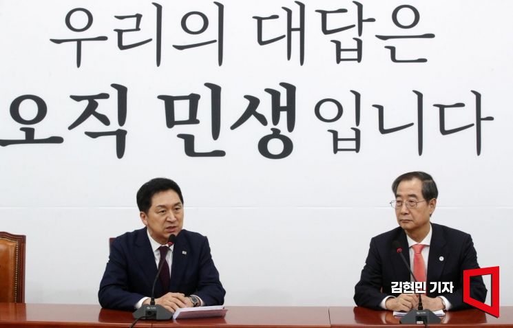 [포토] 김기현 대표 예방하는 한덕수 총리