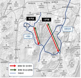 외곽방향 면제, 3월 17일 ~ 5월 16일