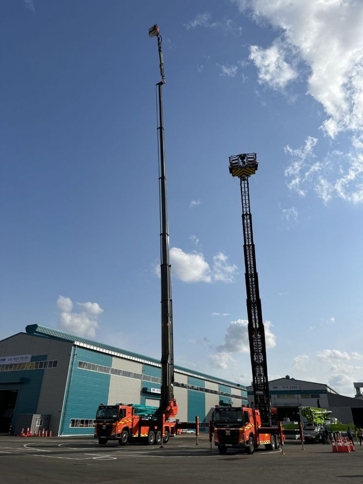 경북소방본부, 높이 70m 고가 굴절사다리차 도입 … 포항 배치