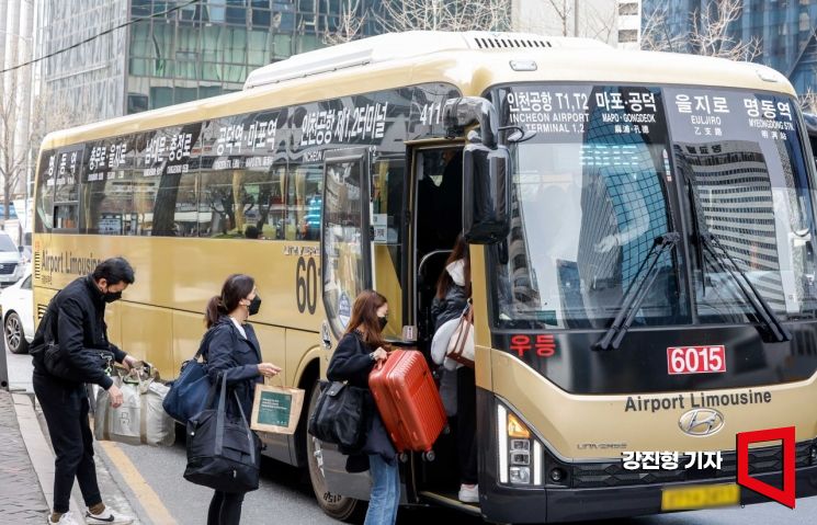 [포토]공항버스 운행 증가