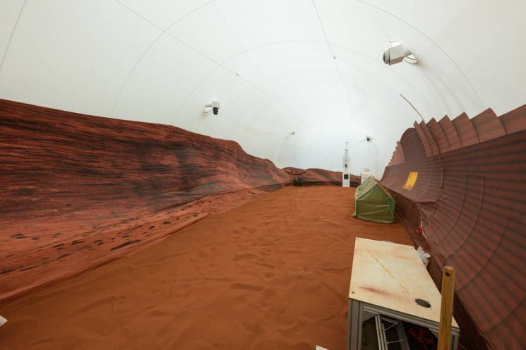 미 항공우주국(NASA)이 존슨우주센터에 조성한 화성 모의 거주 시설(CHAPEA).