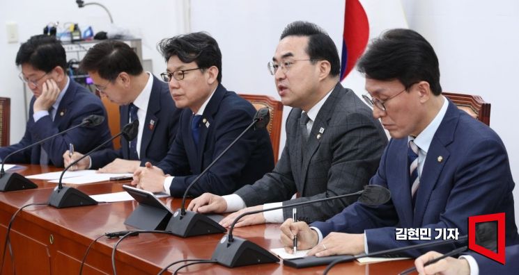 [포토] 박홍근 "'50억클럽'은 정의당안, 김건희는 민주당안으로"