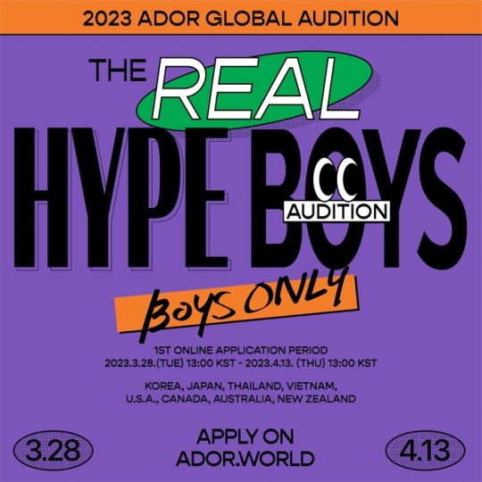 2023 ADOR Global Audition - The Real Hype Boys -(2023 어도어 글로벌 오디션 - 더 리얼 하입 보이즈 -)[사진제공 = 어도어]