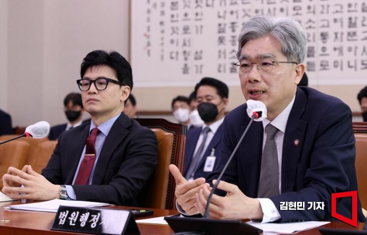 [포토] 의원 질의에 답변하는 김상환 법원행정처장