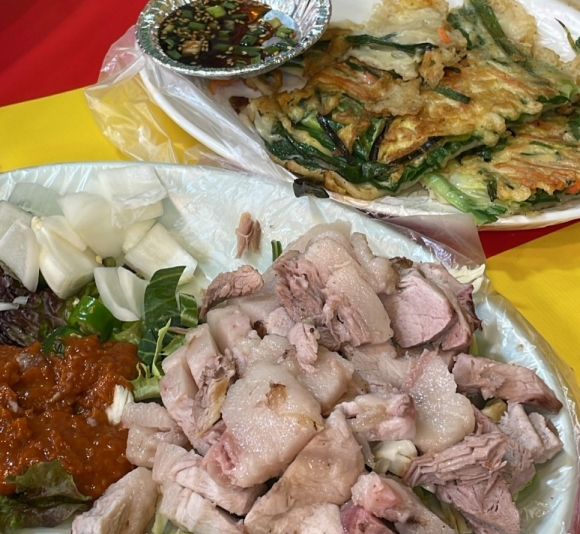 진해군항제에 방문한 누리꾼이 공개한 음식들. [사진 출처=네이버 블로그 캡처]