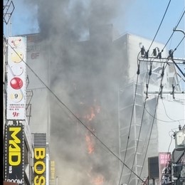 인천 부평 롯데시네마 입점 상가서 큰 불… 대응 1단계