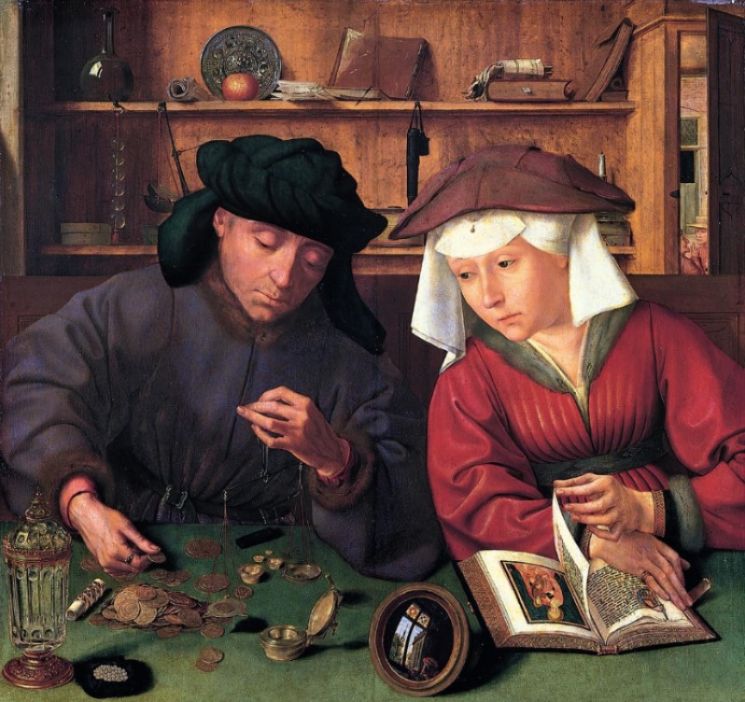 캉탱 마시스의 환전상과 그의 아내(1514).