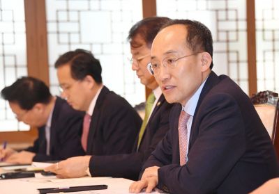 추경호 부총리 겸 기획재정부장관이 7일 정부서울청사에서 열린 중국 경제 현안 전문가 간담회에서 모두발언을 하고 있다.
