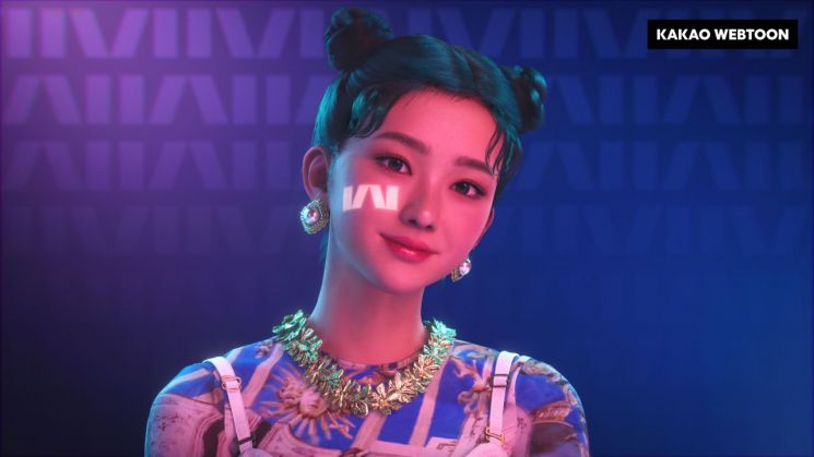 넷마블 가상 아이돌 메이브, 카카오웹툰 인니 엠버서더 발탁