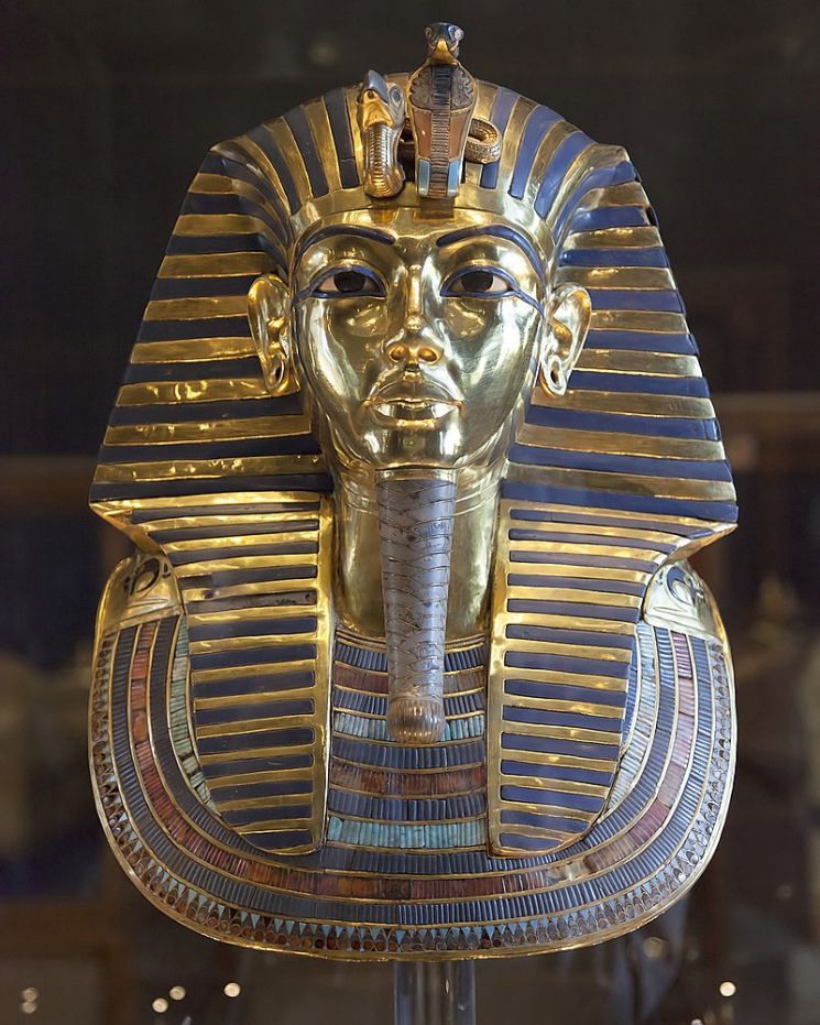 기원전 14세기 이집트 파라오였던 투탕카멘 왕의 황금마스크 모습[이미지출처=이집트 카이로 박물관]